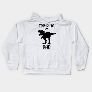 Teerific Dad golf lover sticker Kids Hoodie